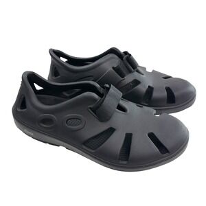 OOFOS OOahh Sport Slide Recovery Sandals Black Men's Size 11 Athletic Water